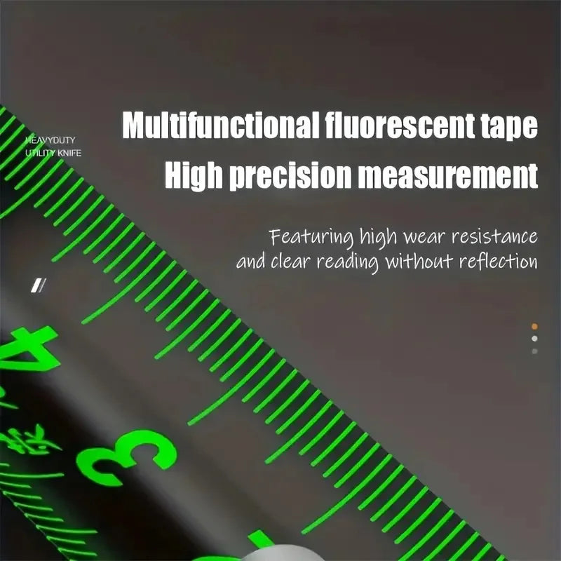 3-5-7-10 Meter Fluorescent Tape Measure Precision Thickened Scale Waterproof And Wear-Resistant Multipurpose Measuring Tool