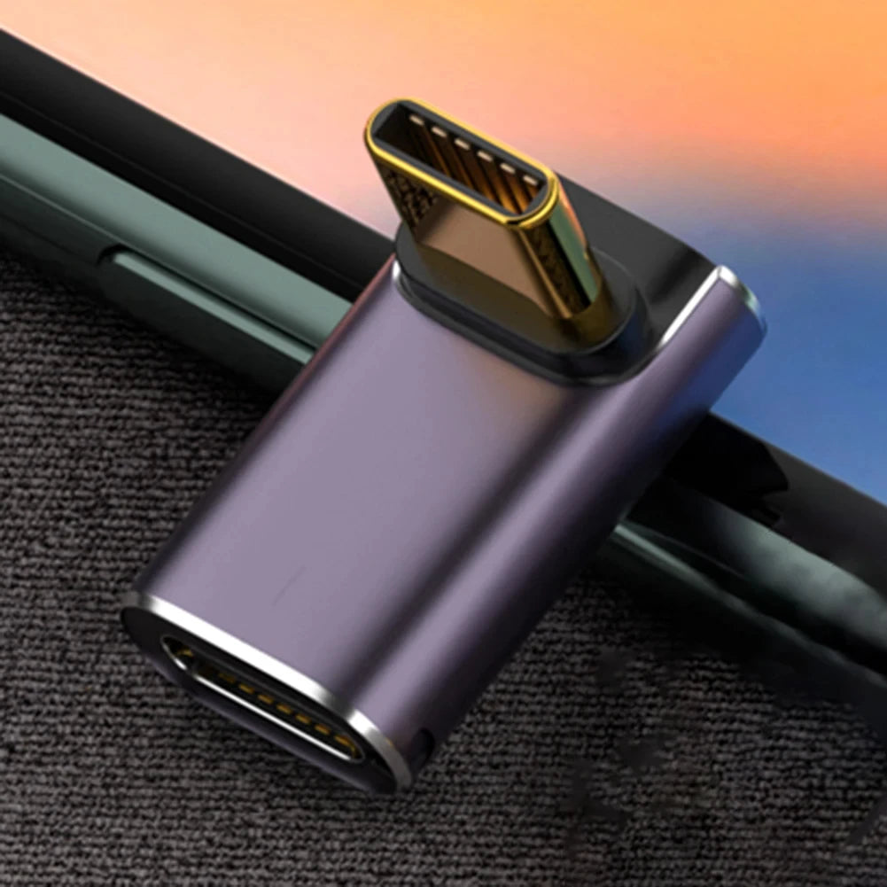 5A Type-C OTG Adapter 240W Fast Charging Data Converter USB4.0 40Gbps Support 8K 60Hz USB C 90/180 Degree Elbow Adapter