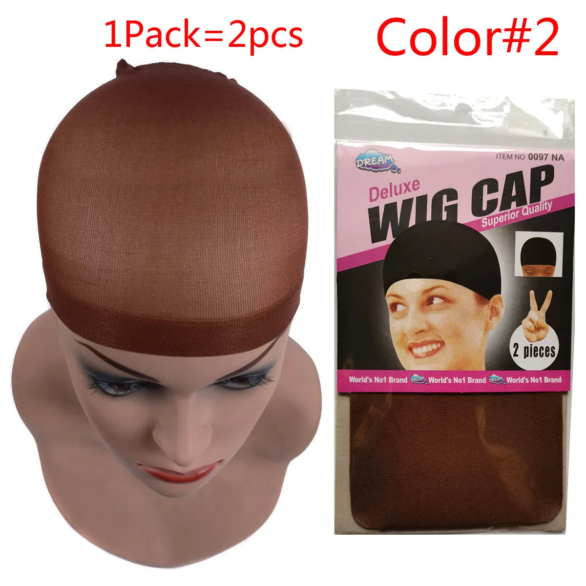 1Pack Nylon Wig Making Cap Mesh Stocking Wig Cap Invisible Hair Nets For Hair Wigs Brown Black Salon Hairnet Wig Caps For Women