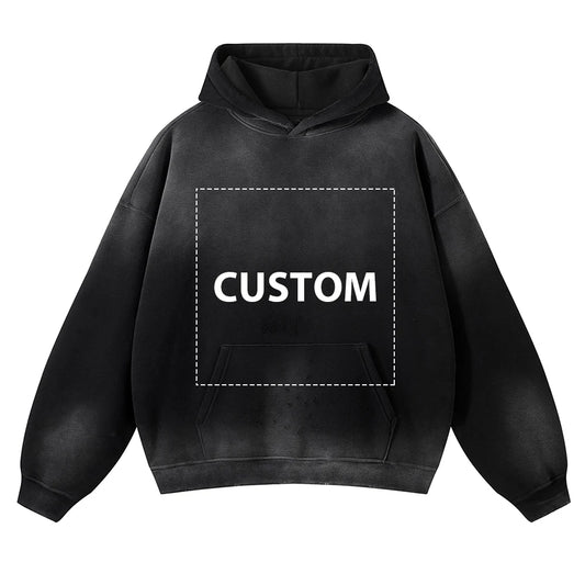 VIPReAlr2025 Winter Hoodie Retro Harajuku Fashion Washed Cotton 380GSM Pullover Sweatshirt Y2K RE Alr