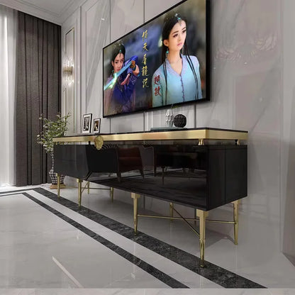 TV Table Small Sitting Room Ground Ark Of Stainless Steel Wooden Furniture Of The Lacquer That Bake