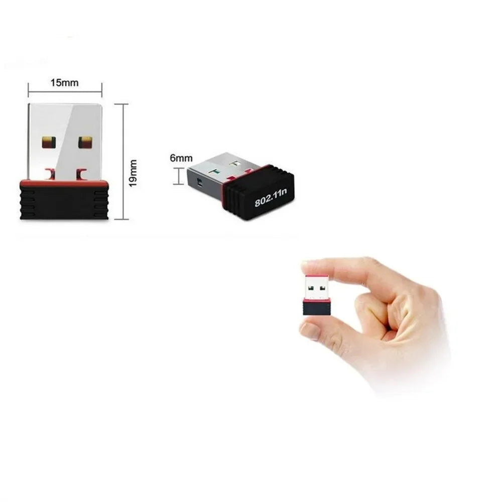 RTL8188 150Mbps USB WiFi Adapter for Raspberry Pi,Wireless Network Card Adapter WiFi Dongle for Desktop Laptop PC Windows RTL818
