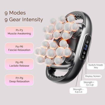 22-Head Fascia Gun High-Frequency Vibration Body Massage Gun Back and Waist Massager Neck Shoulder Massager Muscle masajeador
