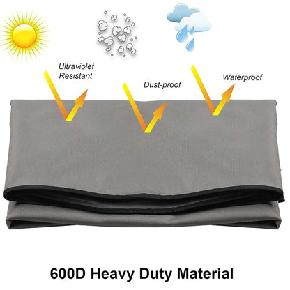 22" To 85" Outdoor TV Cover Protect TV Screen Weatherproof Dust-proof Cover High Duty Oxford 600D Black Grey Waterproof TV Box