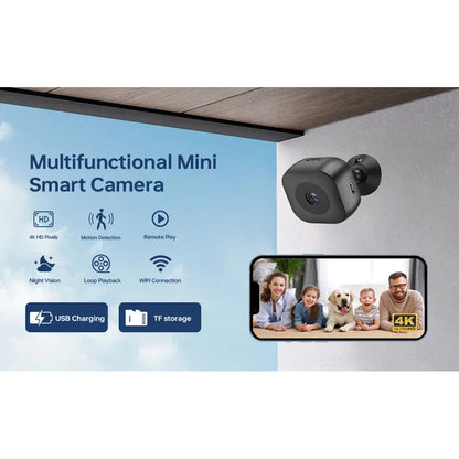 Mini 4K HD Camera WiFi Wireless Monitoring Security Protection Remote Monitor Video Surveillance Smart Home Security System 2026