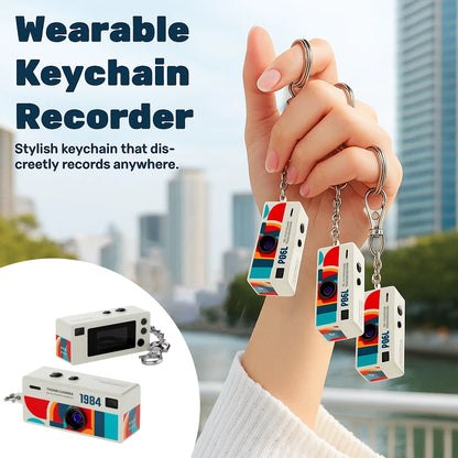 Magecam Thumb Keychain Camera 0.96inch Mini Action Camera Retro Support Memory Card 1080P Very Small Camcorder Video Recorder