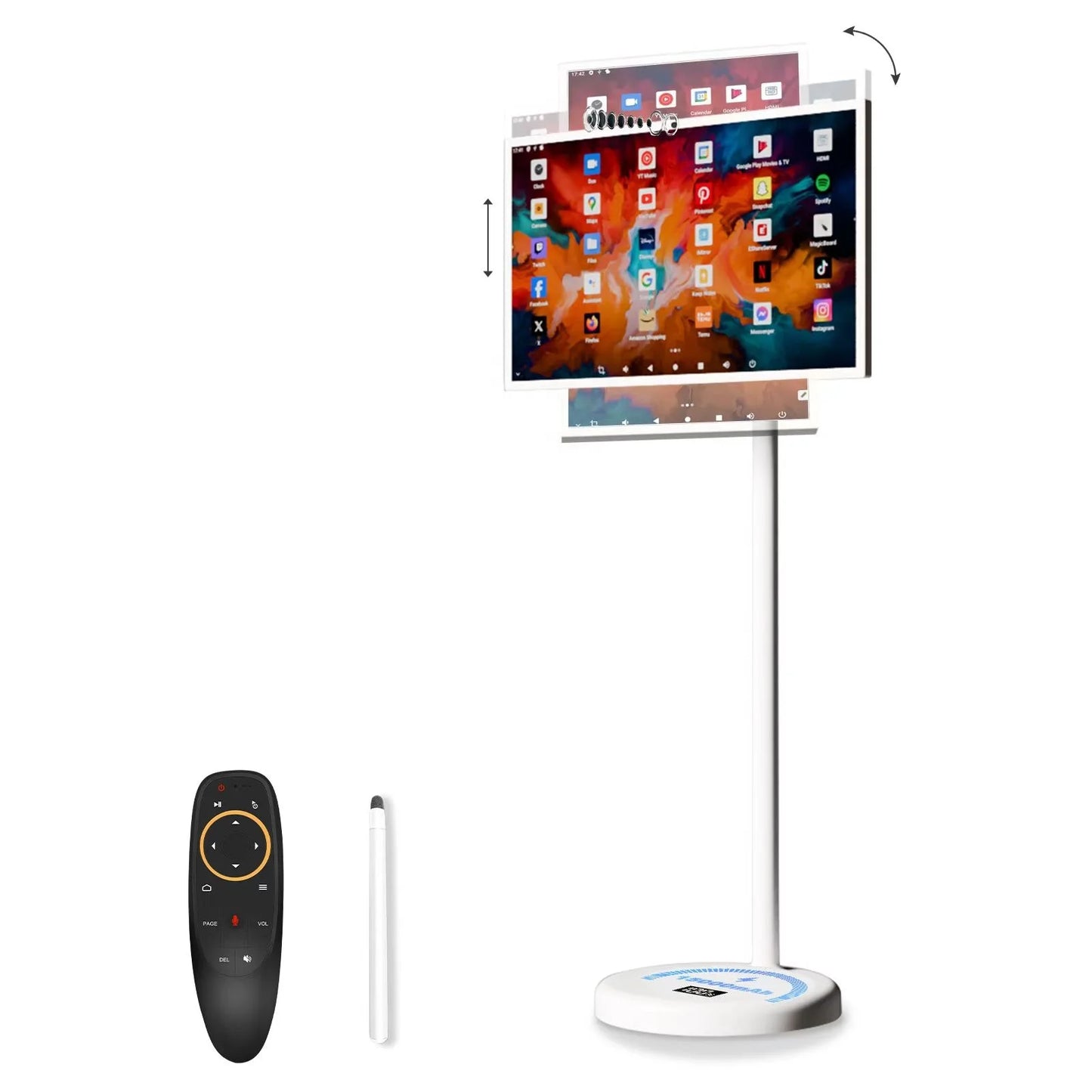 32 Inch Screen Interactive Smart Screen Portable Camera 6GB+128GB Built-In Battery 1080P Mobile Smart TV Outdoor Indoor Use