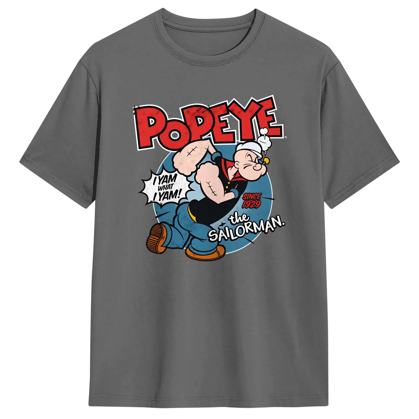 Popeyed The Sailorman I Yam What I Yam T Shirt Summer  Streetwear T-Shirts Cotton Trending Tshirt For Men's Casual Tees