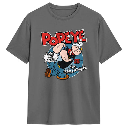 Popeyed The Sailorman I Yam What I Yam T Shirt Summer  Streetwear T-Shirts Cotton Trending Tshirt For Men's Casual Tees