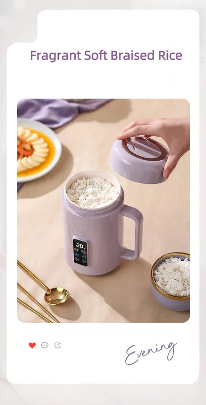 220V /110V Fully Automatic Mini Stew Pot Porridge Pot Household Electric Stew Pot Ceramic BB Soup Porridge Cooker EU/US Plug