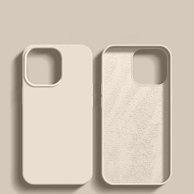 Original Liquid Silicone Phone Case For APPLE iPhone 11 13 12 14 15 Pro Max Cases For iPhone 15 Plus Shockproof Protective Cover