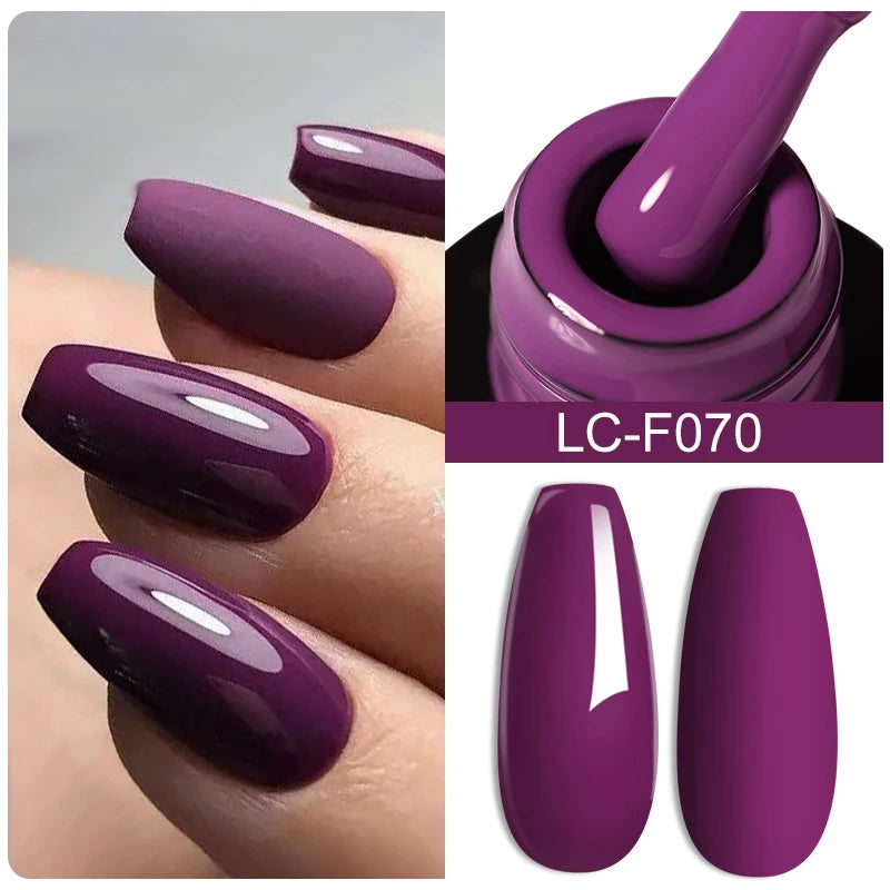 LILYCUTE 7ml White Color Gel Nail Polish Semi Permanent UV Gel Polish Gorgeous Full Coverage Soak Off UV LED Nail Gel Varnishes