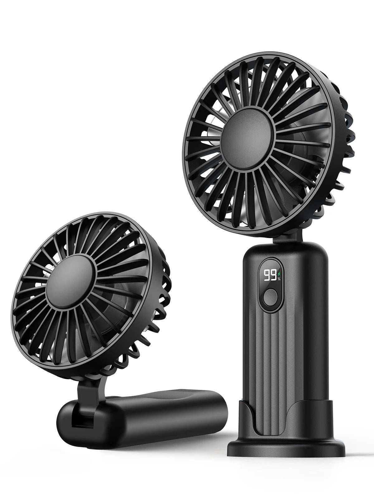 TOPK 5000mah Mini Portable Fan, USB Desk Electric Fan, Small Personal hand Fan with USB Rechargeable Cooling Neck Fans for Room