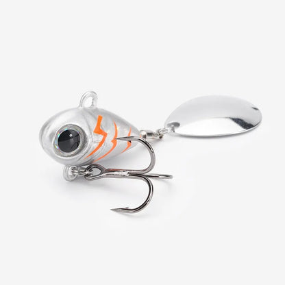 Wobble Rotating Metal VIB Vibration Bait Spinner Spoon Jig Fishing Lures 15g 20g Artificial Hard Baits Sequins Pesca Lure