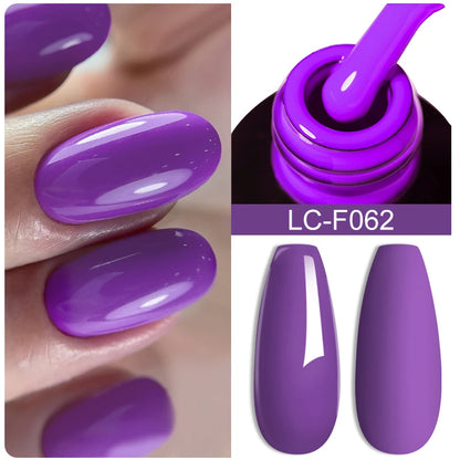 LILYCUTE 7ml White Color Gel Nail Polish Semi Permanent UV Gel Polish Gorgeous Full Coverage Soak Off UV LED Nail Gel Varnishes