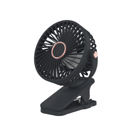 Portable USB Mini Handheld Clip Fan Convenient And Ultra-quiet Electric Fan Rechargeable Student Cute Small Cooling Ventilador