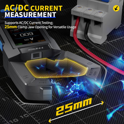 FNIRSI DMC-100 зажимный, 10000 отсчётов, ток AC/DC до 600А, USB зарядка