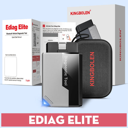 2026 New KINGBOLEN Ediag Elite Lifetime free Car Diagnostic Tools All system 15 Resets Bi-directional Test  Auto Scanner OBD2