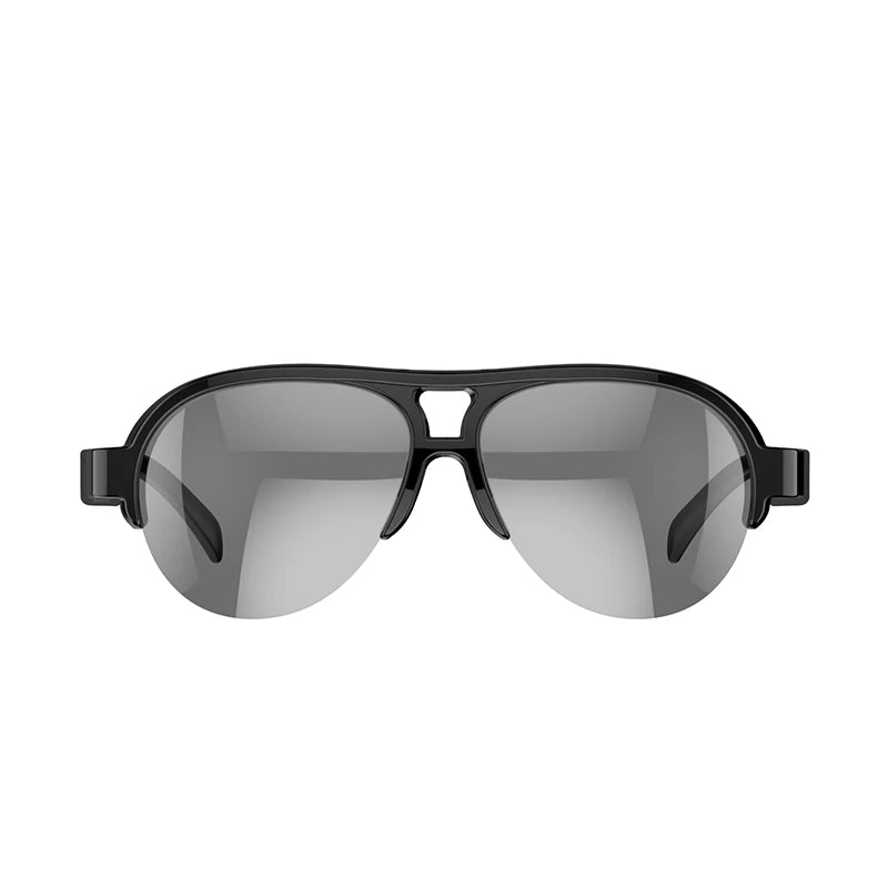 F08 Open-Ear Design Music & Calls Wireless Audio Eyewear Polarized Lenses Built-in Mic Semi-Rim Bluetooth Sunglasses