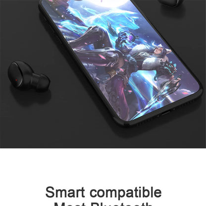 A6S Wireless Bluetooth Earphones - Sport Touch Control Headset With LED Display Stereo Sound For Xiaomi Huawei