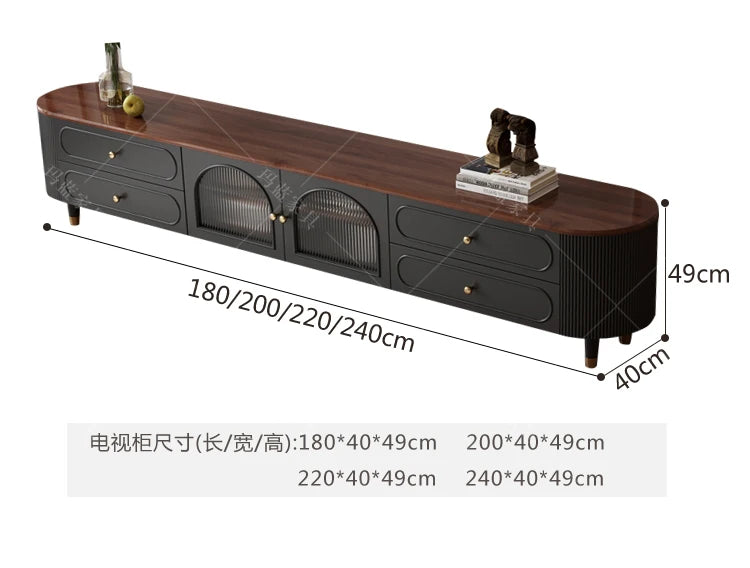 Vertical Vintage Tv Table Wood Heavy Luxury Design Tv Stand Living Room High End Muebles Para El Hogar House Accessories