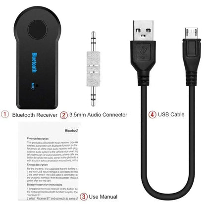 AUX Bluetooth 5.0 Receiver,Wireless Bluetooth5.0 Car 3.5mm Socket Adapter,Audio Converter Mobile Phone Hands-Free Stereo Adapter
