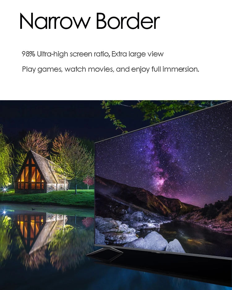 55inch Android WebOs Smart TV Television 55 65 75 85 Inch Full Screen 4K UHD LED TV