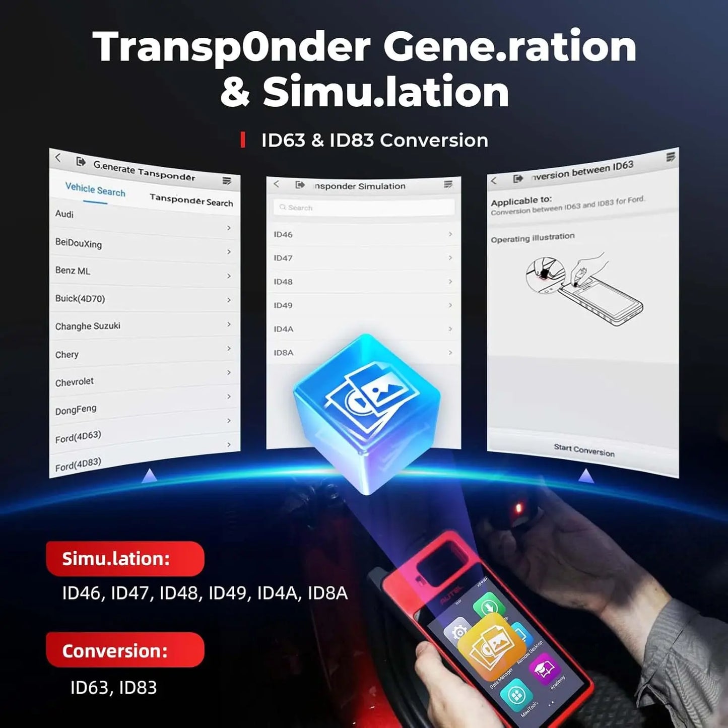 Autel KM100 KM100X KM100E Universal Smart Fob Programmer Key Programmer V200 Universal Key Generator Free Update Lifetime
