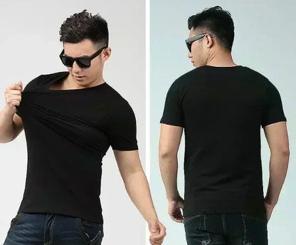 Y2k New American Casual Street Retro High Street Letter Short-sleeved T-shirt Men Summer Pure Cotton Loose Half Sleeve
