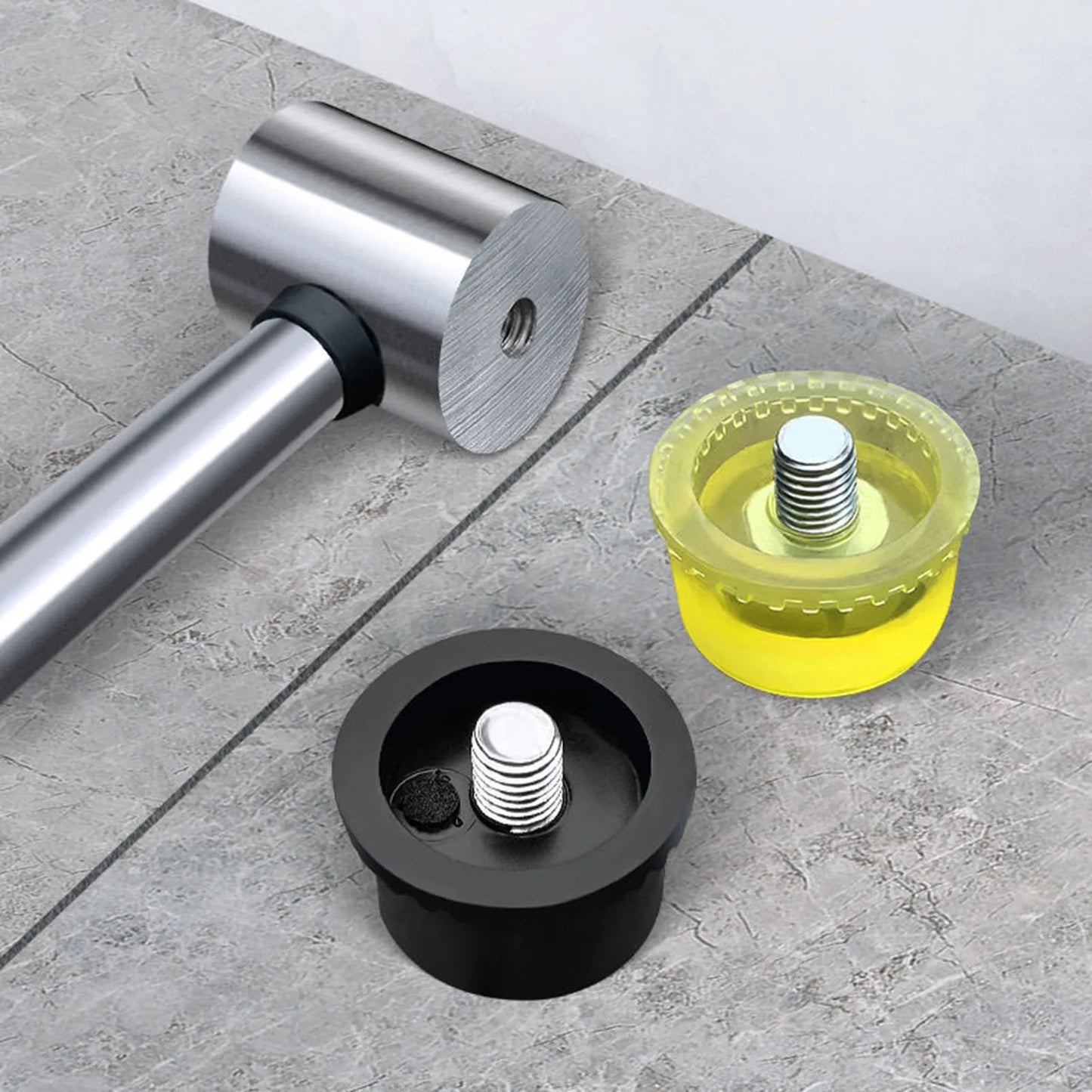 Hammer Double Face Soft Tap Rubber Hammer 20/30/35mm Multifunctional Glazing Window Beads Hammers Nylon Head Rubber Mallet