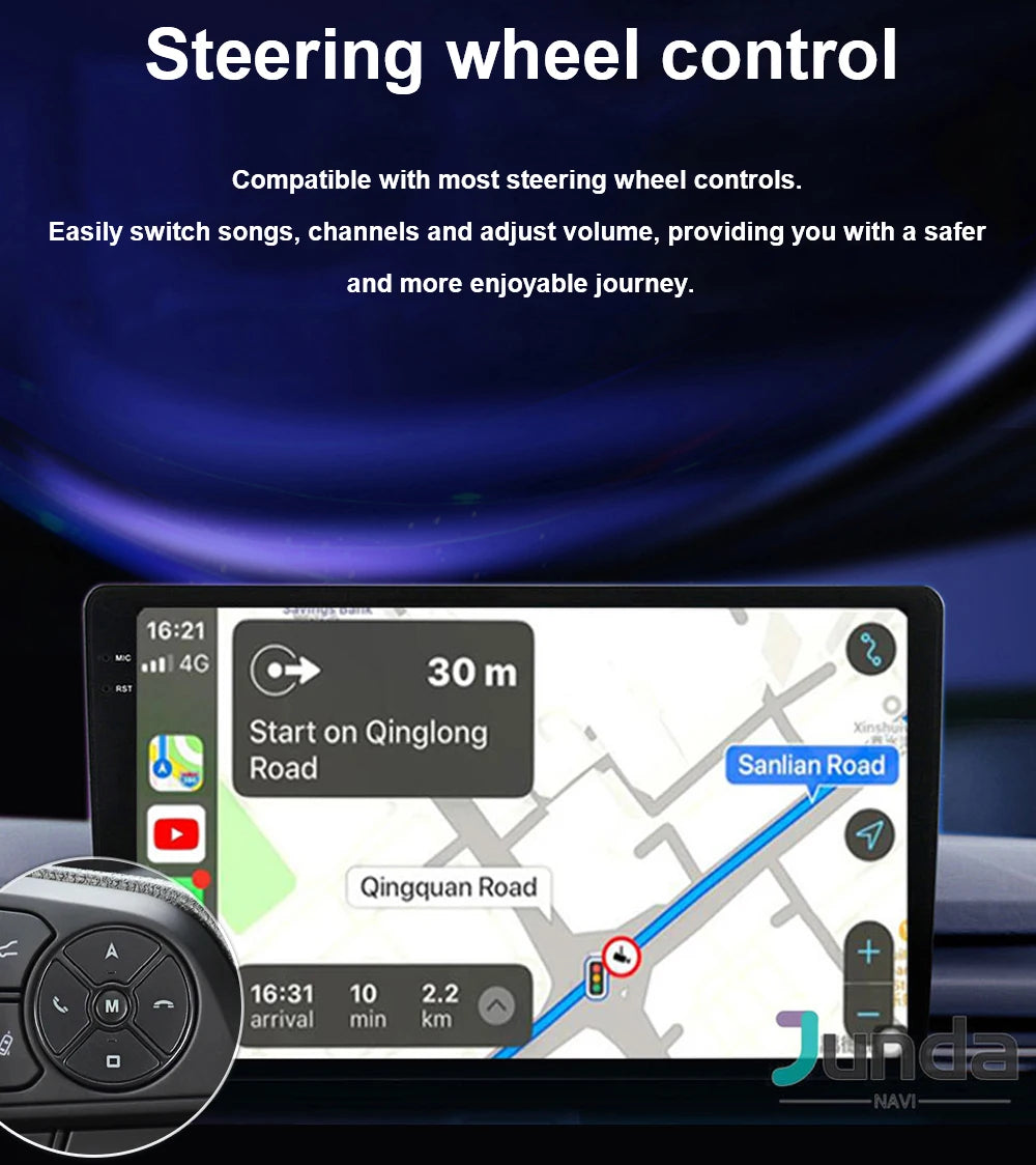 For Suzuki SX4 S-Cross 2014 2015 2016 2017 Android 15 Car Radio Multimedia Player Stereo GPS WIFI+4G wireless Carplay Auto video