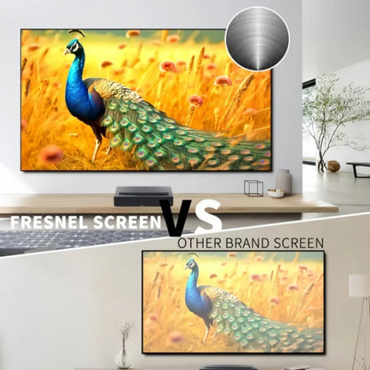 F16UST New Gen Cinema-Pro Fresnel PET ALR Projection Screen for UST Laser Projector Fixed Frame Screen 16:9 8K UHD