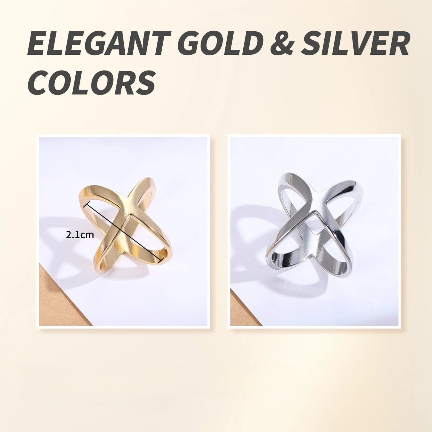 X-Shaped Scarf Clips - Elegant Silk Scarf Buckle Rings for Shawl T-Shirt Hem, Multi-Functional Fashion Clips for Women
