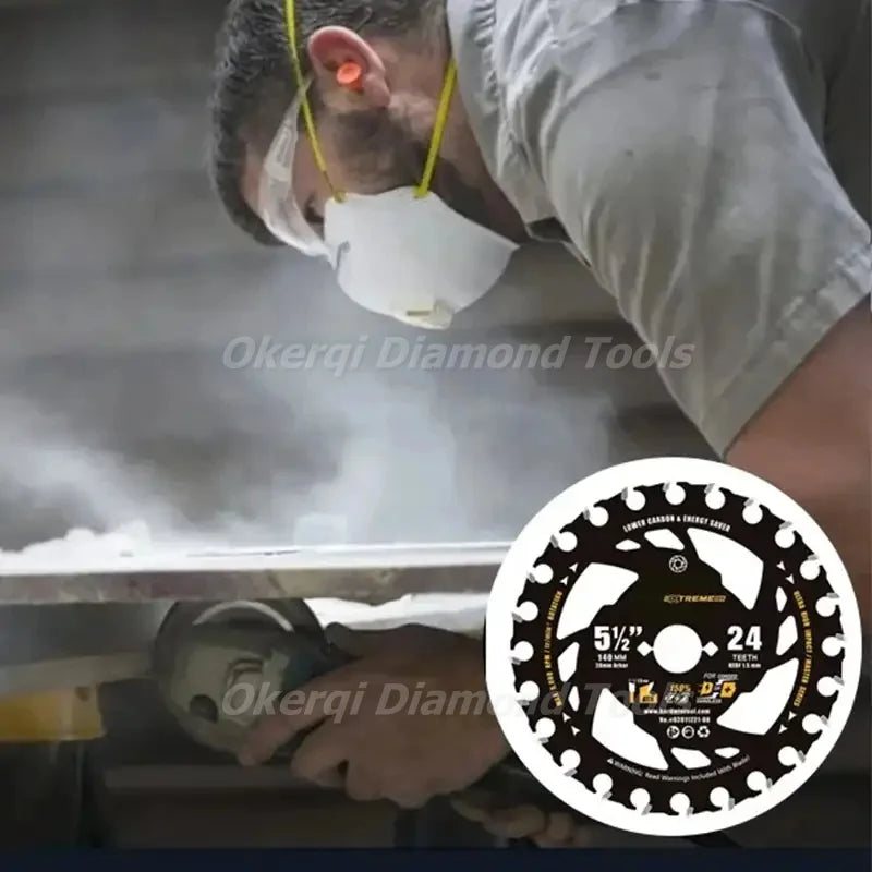 4/5/5.5/6/6.5/7.25 Inch Energy Saving Lithium Saw Blades Energy Efficient Lithium Wood Cutting Circular Saw Blade Woodworking