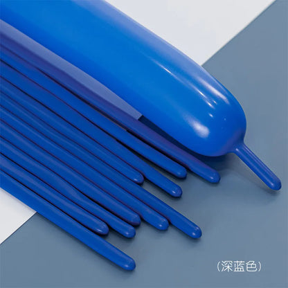 100pcs Thickening Long Balloons for Tying Arch Twisting Latex Modeling Skinny Birthday Balloon for Kids Party Wedding Decoartion