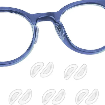 10/60pcs Glasses Nose Pads Adhesive Silicone Nose Pads Non-slip Transparent Nosepads for Glasses Eyeglasses Eyewear Accessories
