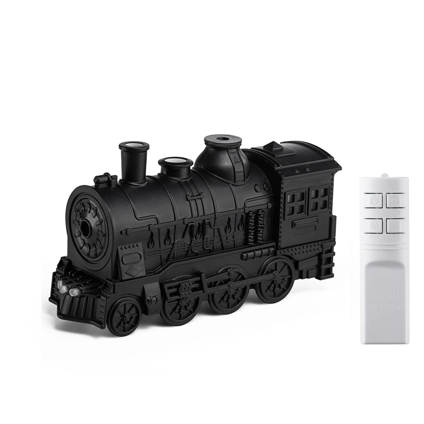 Retro Mini Train Shape Aromatherapy Essential Oil Diffuser Ultrasonic Cool Mist Air Humidifier with Lamp Aroma Difusor Atomizer