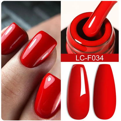 LILYCUTE 7ml White Color Gel Nail Polish Semi Permanent UV Gel Polish Gorgeous Full Coverage Soak Off UV LED Nail Gel Varnishes