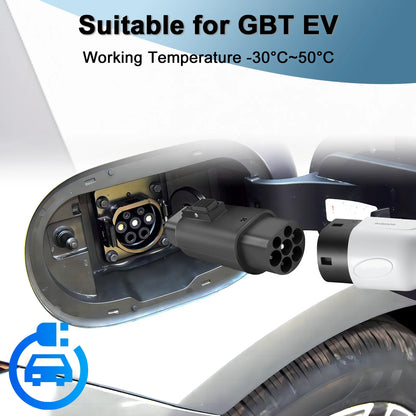 GUWIEYG Type 2 to GBT EV Adapter 32A 1 Phase / 3 Phase Converter EVs Type2 Charging to GB/T EVSE Charger Electric Vehicle Cars