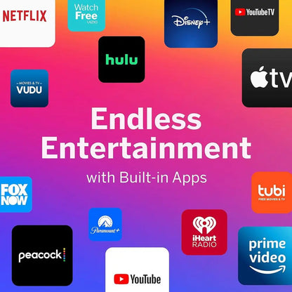 65 Inch 4K Smart TV, V-Series UHD LED HDR Teion with AirPlay and Chromecast Built-in