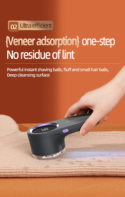 Clothing Hair Dehairing Device LED Portable Digital Electric Particle Hair Dehairing Device USB Rechargeable Felting Removal Dev