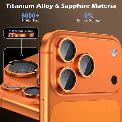 Aluminum Alloy Metal Camera Protector Ring Film For IPhone 17 Air 17 Pro Max 17 Plus Rear Camera Lens Protect Cover Case