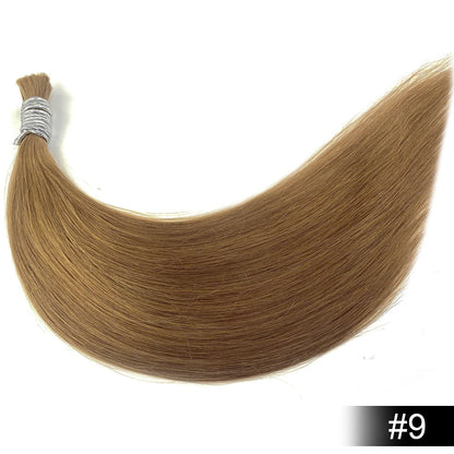 100% Human Hair Bulk No Weft Remy Vietnam Hair Straight Hair Bundles Real Natural Black Hair 613 Blonde 30inch For Braiding