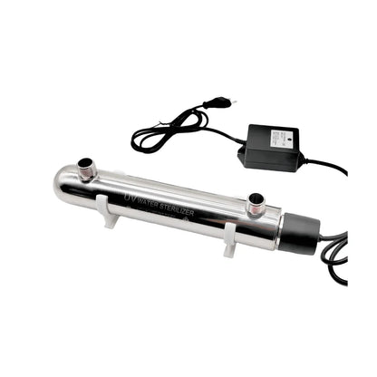 12W Stainless Steel UV Water Sterilizer Ultraviolet Tube Lamp Direct Drink Disinfection Filter Aquarium Fish Tank Purifier