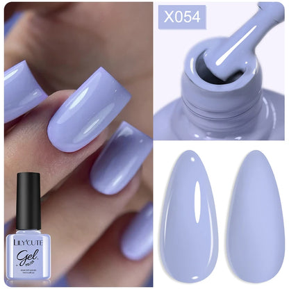LILYCUTE 7ml Brown Red Purple Nail Gel Polish Coffee Color Series Semi Permanent UV Gel Soak off Nail Gel Varnishes For Nail Art