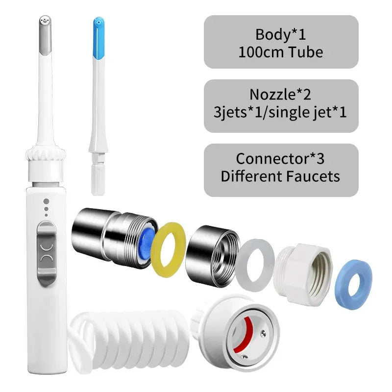 Faucet Dental Scaler Home Portable Dental Scaler No Power Supply For Tartar Removal Oral Cleaning Water Dental Floss