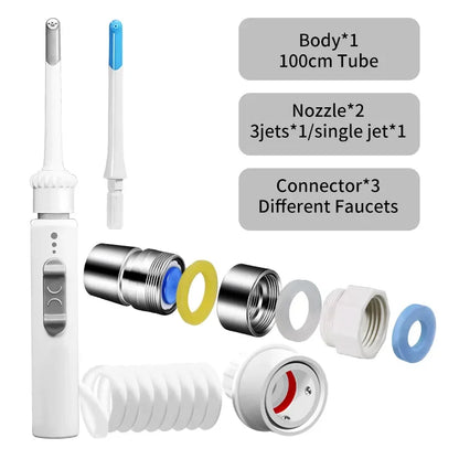 Faucet Dental Scaler Home Portable Dental Scaler No Power Supply For Tartar Removal Oral Cleaning Water Dental Floss