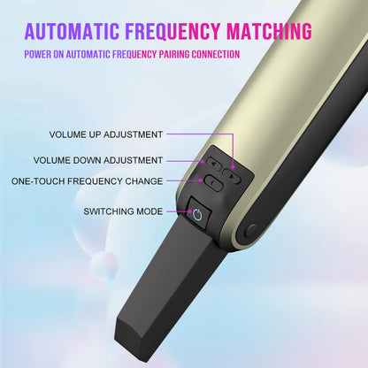 Karaoke Microphone G-MARK SKM9000 2 Channels Wireless UHF Frequency For Teaching Wedding Clear Stable Audio Transmission
