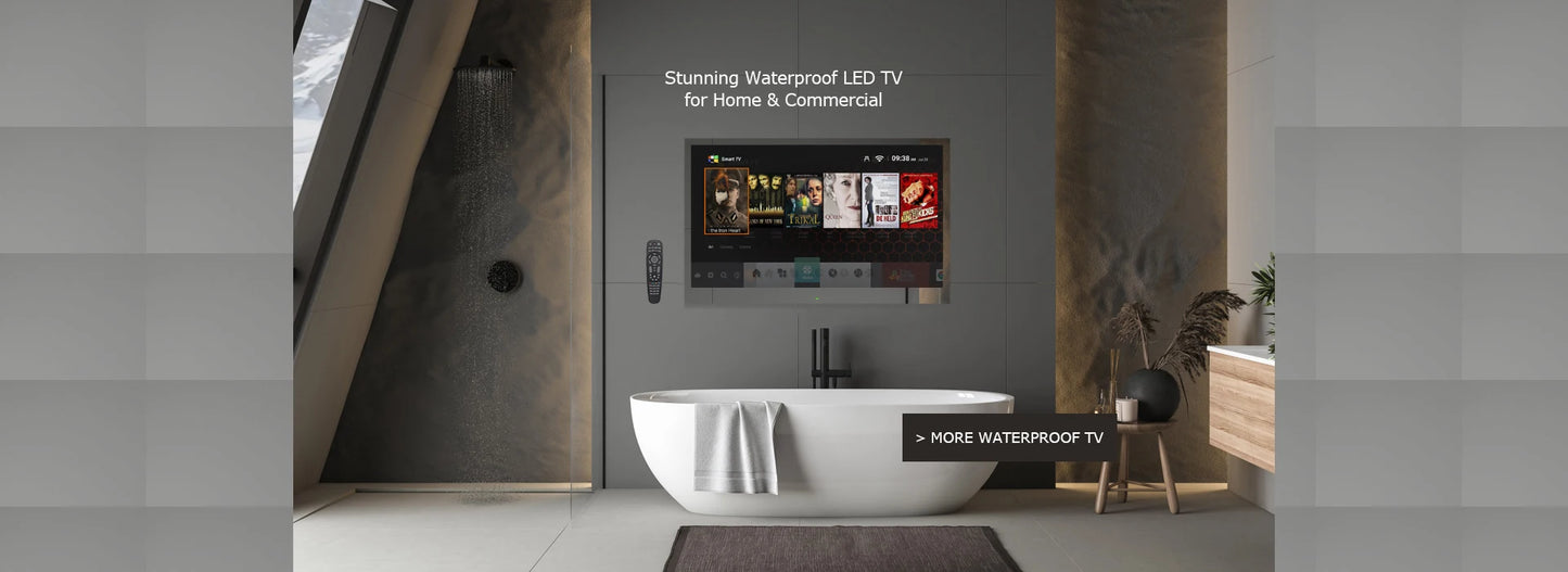Soulaca 27inches Smart Mirror TV Waterproof 1080P HD Touchscreen Built-in WiFi Bluetooth Android 11.0 New Model 2024 Magic LED