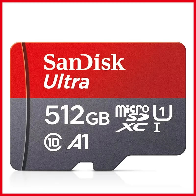 Sandisk 512GB 256GB Memory Card 128GB 64GB 32GB TF Micro SD Class A1-10 UHS-1 Flash Memory Microsd